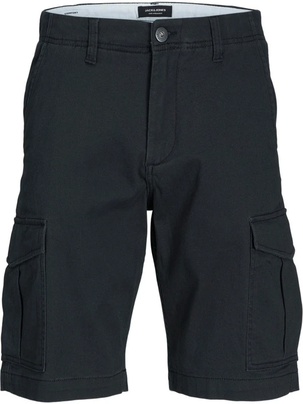 Jack & Jones Jpstjoe Jjcargo Shorts Akm Siyah Erkek Şort 12182555-Black