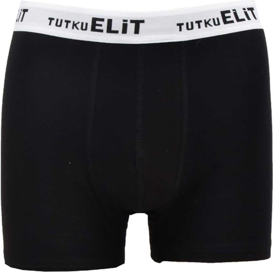 Tutku Elit ELT1252 Elit Modal Elastan Spor Boxer 3 Adet Siyah görsel 5