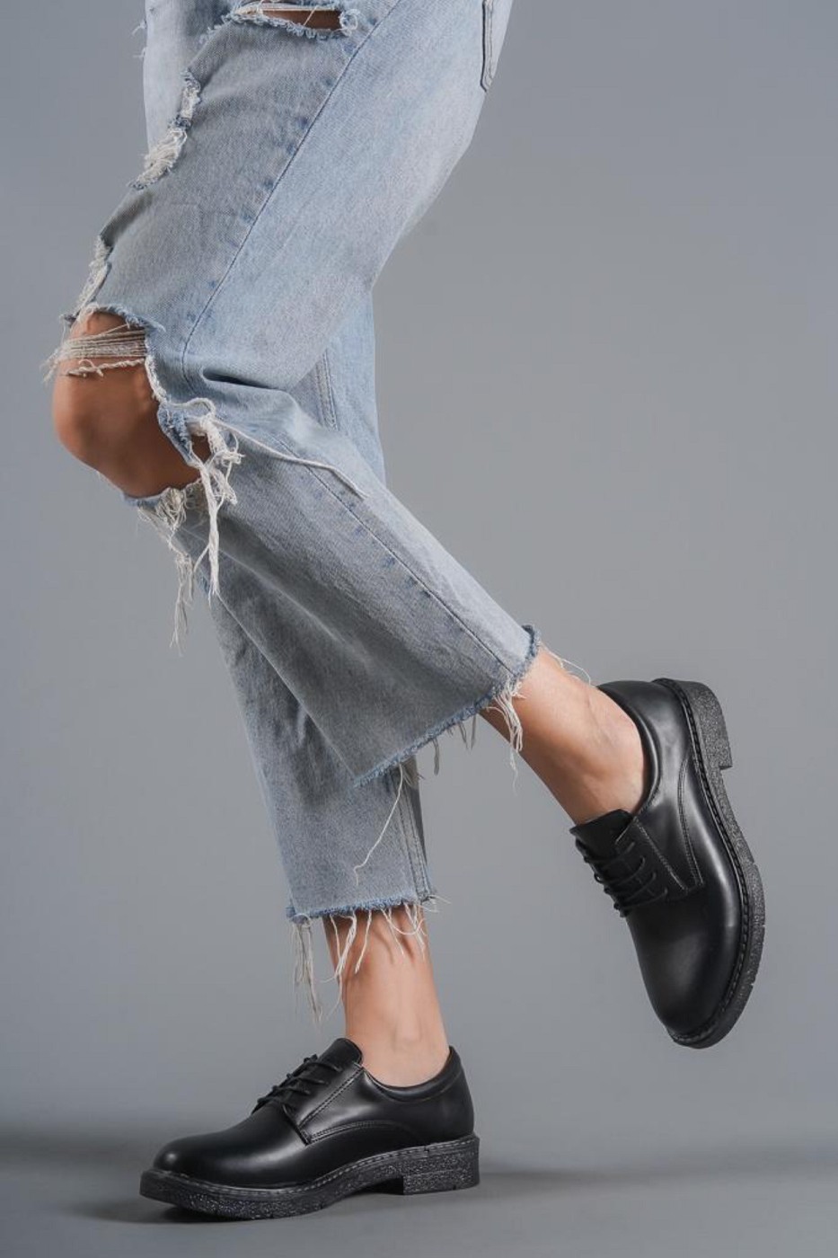 Baldano Unisex Ipli Kaymaz Taban Süet Klasik Model Oxfort Ayakkabı