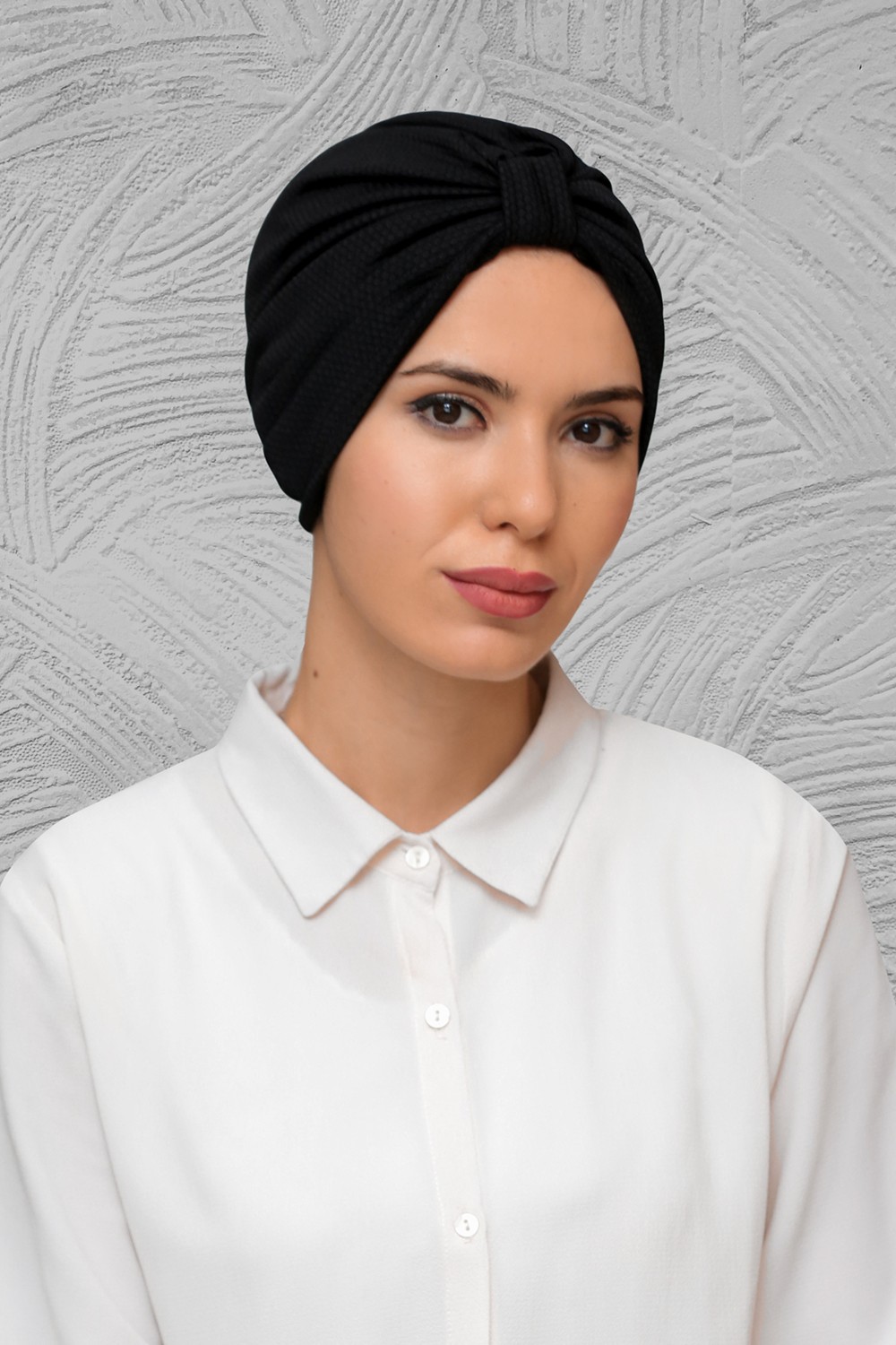 Hürrem Bone Bordo Pratik Hazır Geçmeli Tesettür Bone Petekli Büzgülü 1204_16