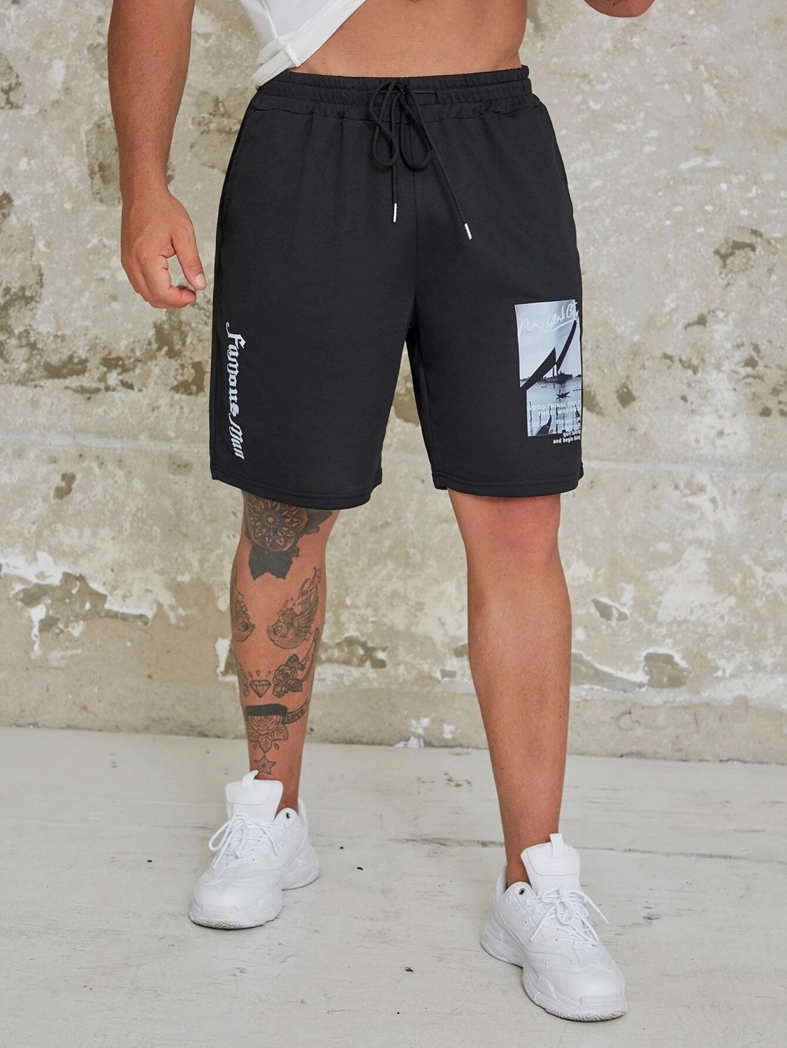DAXİS Sportwear Company Baskılı Kısa Şort-Daxis Sportwear Company görsel 2
