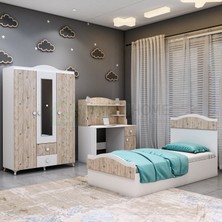 Garaj Home Nefes Genç Odası Takımı - Çalışma Masası, Dolap ,karyola-
