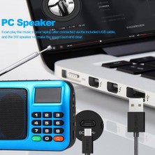 Sanlindou Taşınabilir Mini Fm Radyo Pc Hoparlör Müzik Çalar USB Tf Kart ile LED Ekran Hifi Stereo Alıcı Dijital Fm Radyo | Radyo (Yurt Dışından)