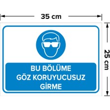 New Jargon Bu Bölüme Göz Koruyucusuz Girme Levhası - Sac Malzeme 25X35 cm