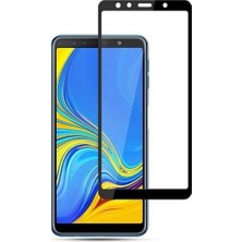 Kny Samsung Galaxy A7 2018 Için Kenarı Kırılmaya Dayanıklı 5d Cam Ekran Koruyucu Siyah