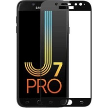 Kny Samsung Galaxy J7 Pro J730 Için Kenarı Kırılmaya Dayanıklı 5d Cam Ekran Koruyucu Siyah