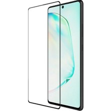 Kny Samsung Galaxy Note 10 Lite Için Kenarı Kırılmaya Dayanıklı 5d Cam Ekran Koruyucu Siyah