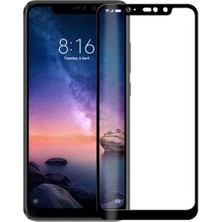 Kny Xiaomi Redmi Note 6 Pro Için Kenarı Kırılmaya Dayanıklı 5d Cam Ekran Koruyucu Siyah