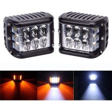 Techmaster 6 LED 18W Delici Yayıcı Çakarlı Off Road Farı Lambası