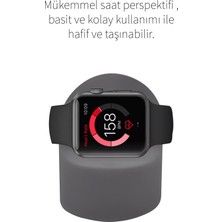 Deilmi Apple Watch 1 2 3 4 5 6 7 SE Serisi 38mm 40mm 41mm 42mm 43mm 44mm 45mm Uyumlu Silikon Şarj Standı