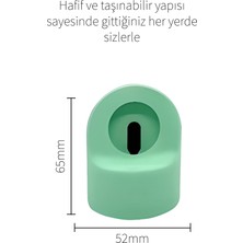 Deilmi IOS Watch 1 2 3 4 5 6 7 SE Serisi 38mm 40mm 41mm 42mm 43mm 44mm 45mm Uyumlu Silikon Şarj Standı