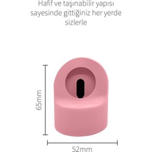 Deilmi Apple Watch 1 2 3 4 5 6 7 SE Serisi 38mm 40mm 41mm 42mm 43mm 44mm 45mm Uyumlu Silikon Şarj Standı