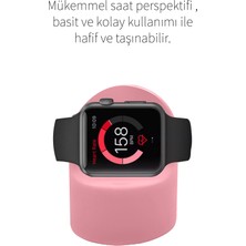 Deilmi Apple Watch 1 2 3 4 5 6 7 SE Serisi 38mm 40mm 41mm 42mm 43mm 44mm 45mm Uyumlu Silikon Şarj Standı