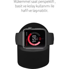 Deilmi Apple Watch 1 2 3 4 5 6 7 SE Serisi 38mm 40mm 41mm 42mm 43mm 44mm 45mm Uyumlu Silikon Şarj Standı