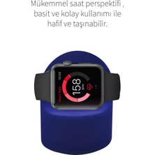 Deilmi IOS Watch 1 2 3 4 5 6 7 SE Serisi 38mm 40mm 41mm 42mm 43mm 44mm 45mm Uyumlu Silikon Şarj Standı