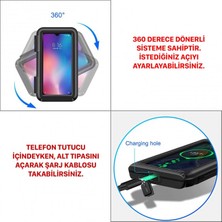 Ebakbak Motosiklet Telefon Tutucu Ayna Bağlantılı Kapalı Model