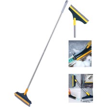 2 In 1 V Şeklinde Fırça ve Çekçek Paspas Mop Banyo Mutfak Duvar Köşe Boşluk Ovma Cleaning Brush