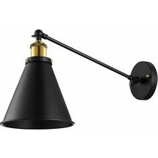 Riolight  Retro Çift Mafsallı Hareketli Başlık Metal Duvar Aplik