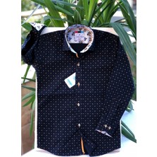 Yeni Sezon Yıldızlı Uzun Kol Çocuk Gömlek