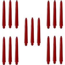 Dartsan 5 Set (15 Adet) 41MM Dartsan Nylon Dart Şaft-Shaft. Kırmızı