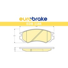 Eurobrake Ön Fren Balatası Nissan Sunny 2.0 Gt 1990 1995 Uyumlu