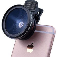 0.45X Cep Telefonu Lensi Süper Geniş Açı Lens Kiti 12.5x Süper Makro Lens Balıkgözü