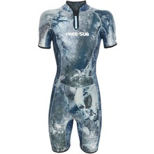 Free-Sub Dreams Sky 2mm Kadın Shorty Esnek Neopren Malzeme ile Mavi Renkli Dalış Kıyafeti