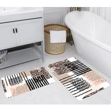 Rovigo Home Dijital Baskılı 2'li Banyo Paspas Takımı RVG5238