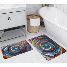 Rovigo Home Dijital Baskılı 2'li Banyo Paspas Takımı RVG5243