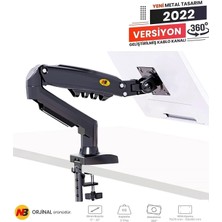Daytona Northbayou F80 17-30 " LCD / LED Monitör Tutucu Kol 2-9 kg Amortisörlü Vesa Monitör Standı