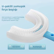 Mas Lord U Tipi Yeni Nesil Diş Fırçası Seti - Mavi Fırçalık + Sarı Araba 2-6 Yaş + Köpük Macun