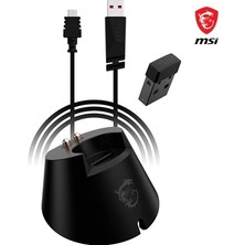 Msi Gg Clutch GM41 Lightweıght Kablosuz Oyuncu Mouse 76 gr Max 20000 Dpı(YazıLim) 1ms PolLing Pıxart PMW-3370 Optık Sensor Omron Swıtch R GB LED Mystıc Light