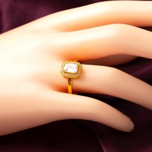 Bilezikci Baget Taşlı 22 Ayar Altın Yüzük