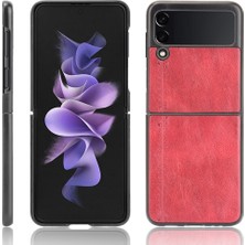 Zsunsky Shop Pc + Pu + Tpu Kılıf Samsung Galaxy Z Flip3 5g Kırmızı (Yurt Dışından)