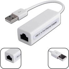 Wozlo USB 2.0 Ethernet Ağ Lan Karti Adaptörü RJ45 Pc Laptop Macbook Çevirici Dönüştürücü