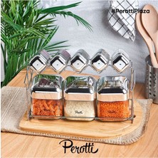 Capri Silver Standlı 8'li Baharat Takımı