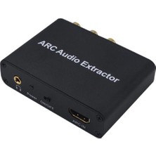 Xinh Alüminyum Ark HDMI Uyumlu Ses Extractor Dijital Analog Ses Dönüştürücü Aux Spdıf Koaksiyel Rca 3.5mm Jack Çıkışı (Yurt Dışından)