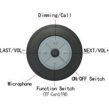 Xinh LED Hoparlör Bluetooth Su Geçirmez Hoparlör Taşınabilir Stereo Hoparlörler Ses Tf Kart Bas Hoparlör Subwoofer Hoparlör (Yurt Dışından)