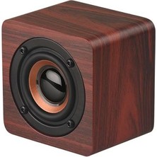 Xinh Mini Ahşap Bluetooth Hoparlör Taşınabilir Kablosuz Hoparlör Subwoofer Bas Güçlü Ses Kutusu Müzik Sihirli Küp Için Smartphone (Yurt Dışından)