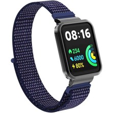 Nezih Case Xiaomi Mi Watch Lite 2 Uyumlu Spor Naylon Hasır Kordon ve Kasa Koruyucu