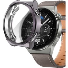 Nezih Case Huawei Watch Gt 3 Pro 46MM Uyumlu Silikon Kasa ve Ekran Koruyucu
