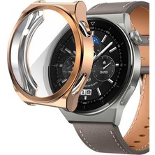 Nezih Case Huawei Watch Gt 3 Pro 46MM Uyumlu Silikon Kasa ve Ekran Koruyucu
