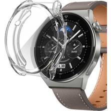 Nezih Case Huawei Watch Gt 3 Pro 46MM Uyumlu Silikon Kasa ve Ekran Koruyucu