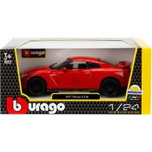 Bburago 1:24 2017 Nissan Gt R Model Araba - Kırmızı