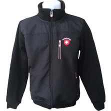 Wellensteyn Erkek Hakim Yakalı Önü Şişme Model Fermuarlı Siyah Bomber Mont Ecfh-Wlsş