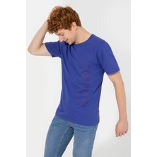 U.S. Polo Assn. Erkek Mavi T-Shirt 50247340-VR212