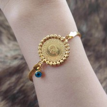 Çeyrek Altınlı Dorikalı Altın Bileklik