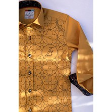 Louis Kids Büyük Çiçek Baskılı Pembe Çocuk Gömleği