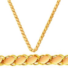Bilezikci 8 Ayar Altın Pul Zincir - 55CM