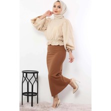 Kadın Kalem Etek Kiremit